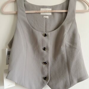 Aritzia Rocco Vest Ashen